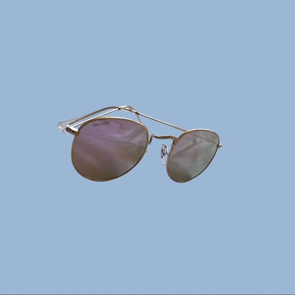 Milner Pink Mirror Sunglasses - Picture 3 of 5
